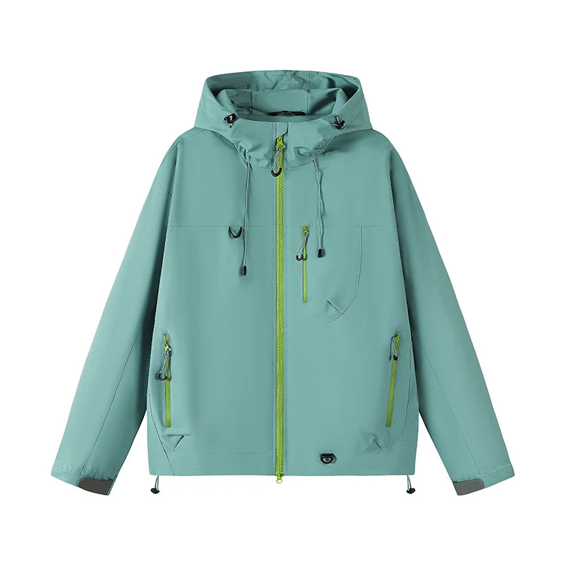 Unisex Hiking Jacket Waterproof Autumn Windbreaker Ourdoor Hooded Coats Women New Jacket Men Fishing Camping Climbing Coats