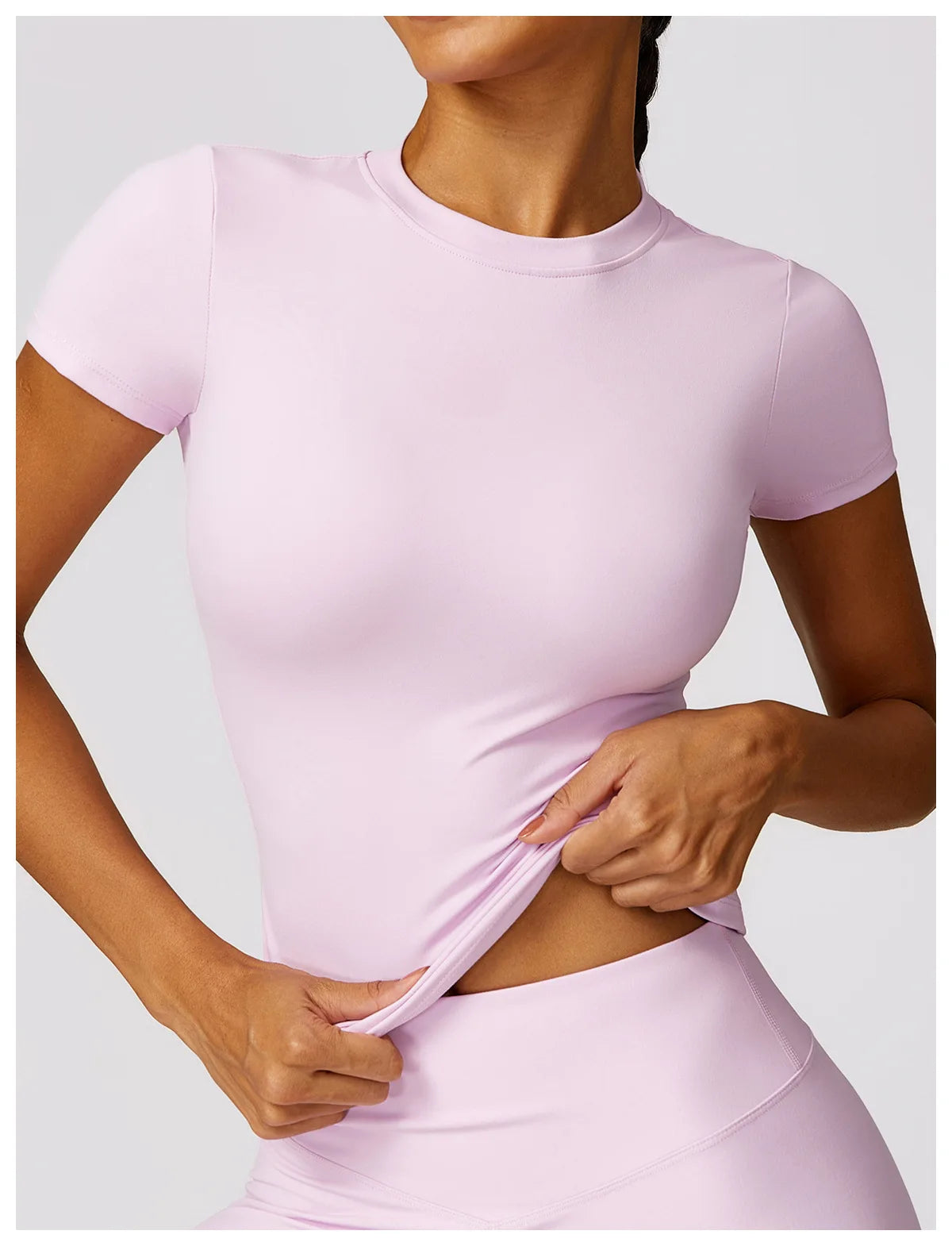 Women Yoga Top - Seamless Sport Shirt | Breathable Short Sleeve Gym Tee