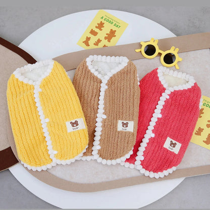 Winter Warm Dog Coat Soft Fleece Pet Clothes for Small Dogs Cats Cute Puppy Jacket French Bulldog Chihuahua Yorkies Costume