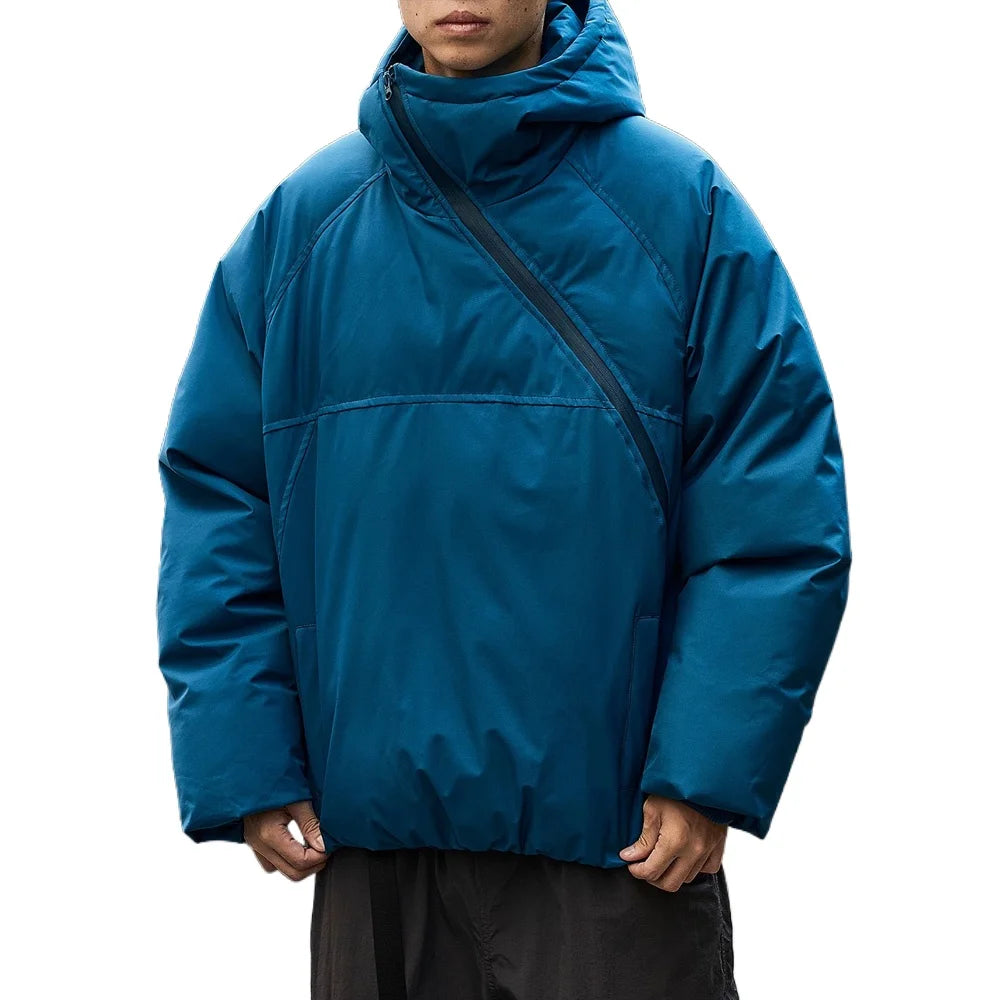 Winter Ski Parka Jacket Men Women Fashion Loose Padded Cotton Hooded Jacket Cityboy Streetwear Hoody Parkas Coat Outerwear