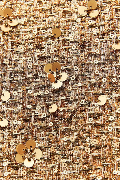 Suninheart Women's Sequined Bomber Jacket Fall O Neck Long Sleeve Gold Sequins Jacket Coat Female Glitter Chic Outerwear