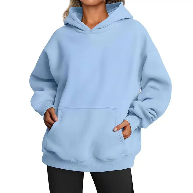 New Women Casual Hoodies Men and Women Fleece Warm Hoodies Spring Autumn Pullovers Fashion Multiple Colour Oversized Sweatshirts