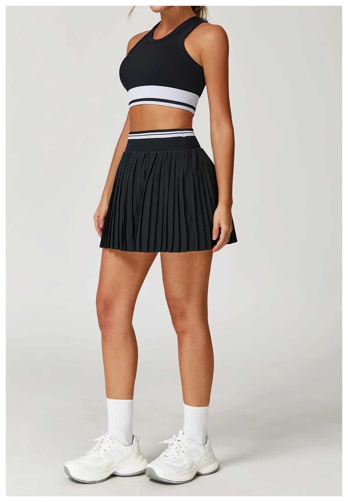 BIANHUI Summer Tennis Sports Set Female Clothing Yoga Sportswear Quick-Dry High-Waist For Women Fitness Women's Two Pieces Set
