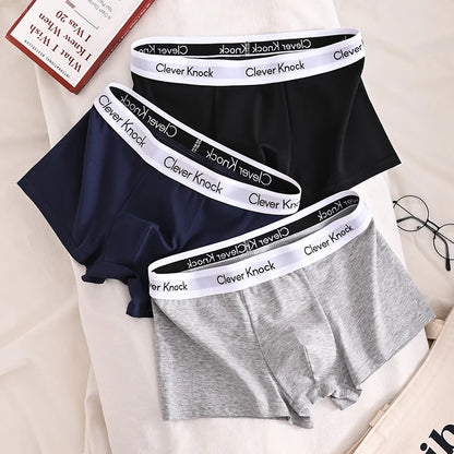 3Pcs Underwear Men's Boxer Shorts Sexy Panties Cotton Boxers Man Underpants Male Shorts Homme U Convex Lingerie Wholesale Lots