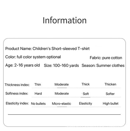 1pcs Summer Boys Car Cartoon Tees Fashion Tops Childrens Short Sleeve Clothes Printed Pattern T-shirts Child Loose Casual Tshirt
