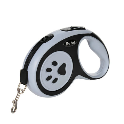 3m 5m Dog Paw Design Leash For Small Medium Large Dogs Outdoor Walking Puppy Strong Retractable Nylon Rope Yorkies Pet Supplies