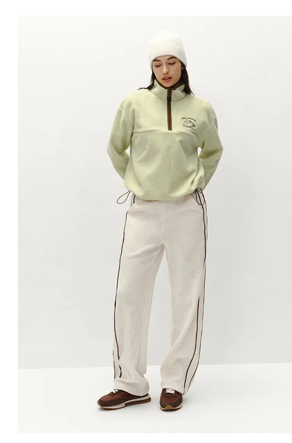 Semir Tops for Woman Fleece Warm Embroidered 2025 Winter Fall Clothes Sweatshirt Soft Fleece Warm Loose Fit Daily Wear 2025 New