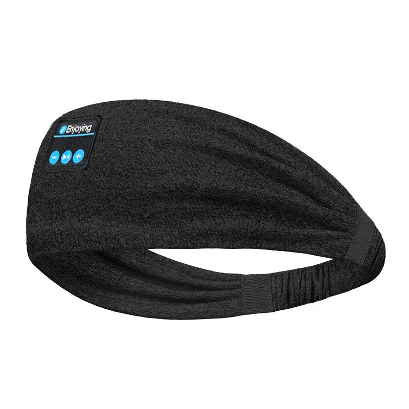 Wireless Bluetooth Headband Earphones Sports Fitness Yoga Headband Headset Elastic Soft Sleeping Smart Music Eye Mask Headphones