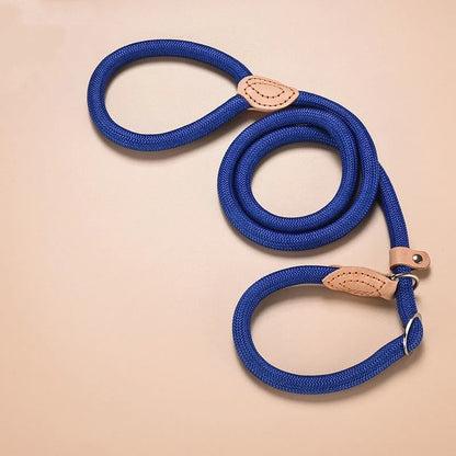 New Heavy Duty Dog Leash Slip Rope Lead Adjustable Braided Loop Collar Training Leash for Small to Medium Dogs