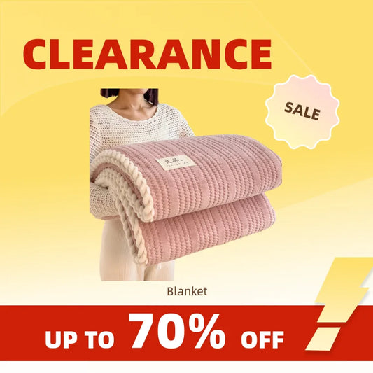 King Size Plaid Throw Blanket - Winter Sofa Comforter - ZOOMNSTORE