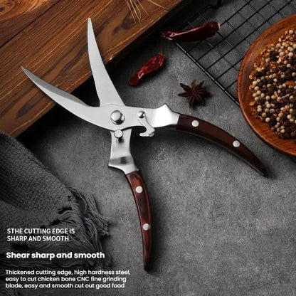 Poultry Bone Scissors – Heavy-Duty Stainless Steel Kitchen Shears