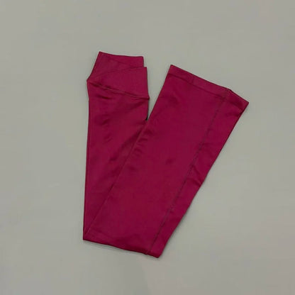 HISTELLO Vision Flare Leggings Seamless Yoga Stretchy Wide Leg Trousers Gym Running Workout Sports Clothing Quick Dry Breathable