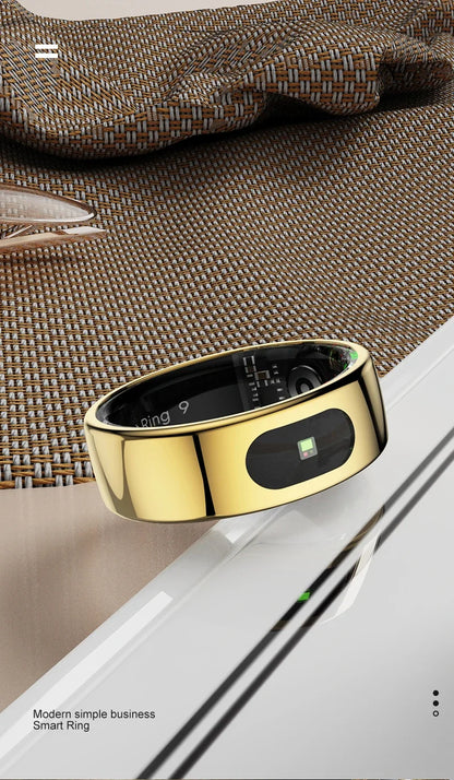 R08 Smart Ring For Men Women Touch Control Function Health Monitor IP68 5ATM Waterproof Skin Temperature Measure Smart Ring New