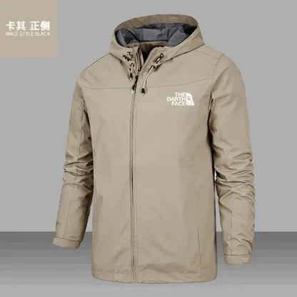 2025 Men's Hooded Coat and Sun Protection Jacket Trench Coat, Casual Trench Coat, US Army Chaqueta Hombre Pilot Jacket