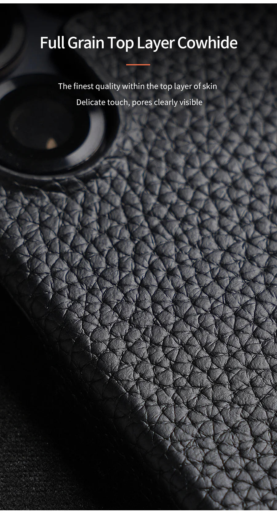 Magsafe Case Samsung - Genuine Cowhide Leather Magnetic Phone Protector for Galaxy S24 Ultra