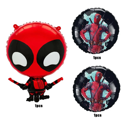 Deadpool Birthday Party Supplies - Disposable Tableware Cake Topper and Banner