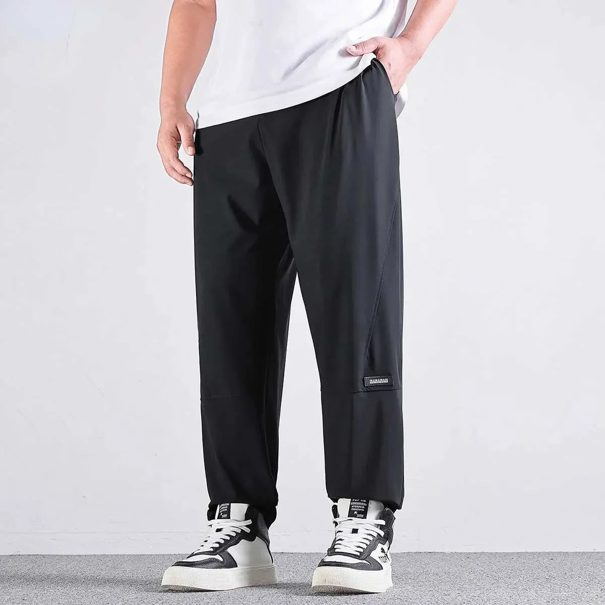 10XL Casual Pants Mens Straight Loose Trousers Men Clothing Elastic Waist Quick Dry Pants Summer Fashion Oversized Joggers Pants