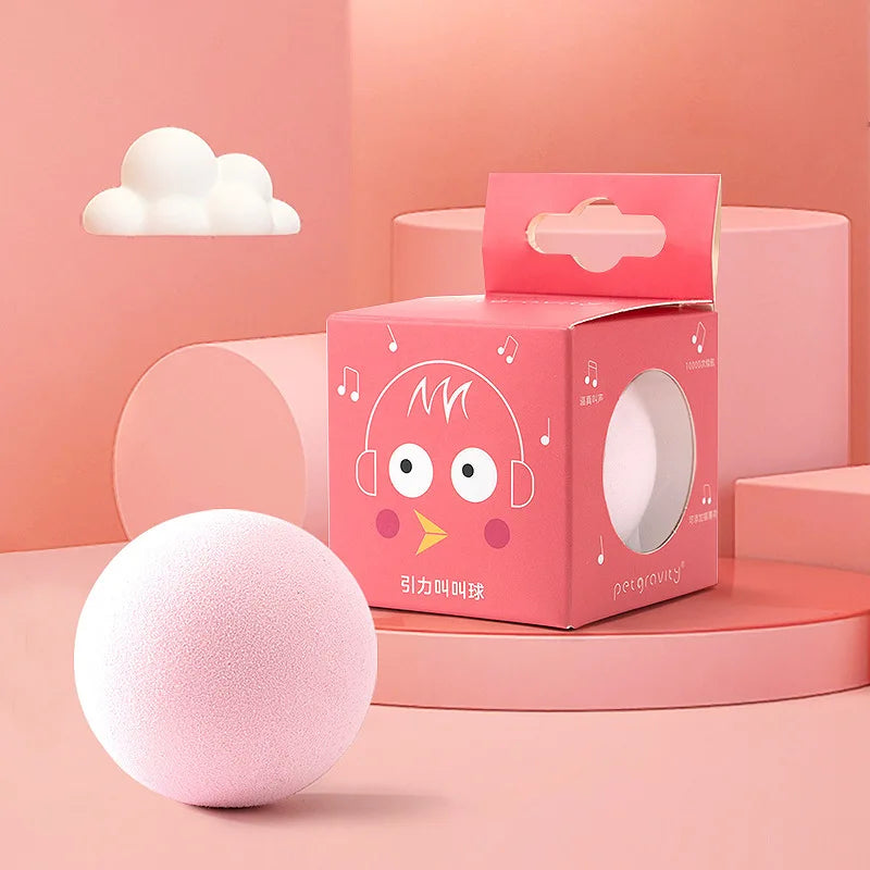 Cat Toys Balls Sound Frogs Birds Chirping Crickets EVA Balls Rolling Cat Plush Soft Self-Heeling Teaser Toys Pet Accessories