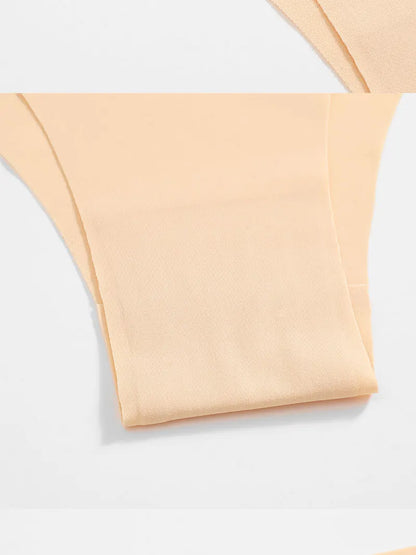 FINETOO 5Pcs/Set Ice Silk Seamless Underwear Low Waisted Brazilian Pants Breathable High Elasticity Lingerie Intimates Panties