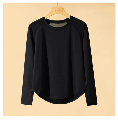 Women's Yoga Top – Long Sleeve Quick Dry Sportswear | Breathable, Flexible Workout Tee