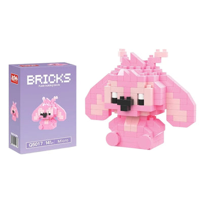 Disney 214 style Winnie LinaBell StellaLou Building Blocks Princess Cartoon Figrues Bricks Children's Assembly Toys Model Gift