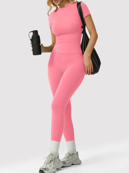 Women's Yoga Set, High-Quality Body-Fitting Quick-Dry Fitness Wear, Sport Yoga Two-Piece Set