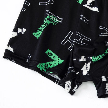 Mens 10-Piece Fashion Underwear Set - Comfortable Large Size Printed Boyshorts