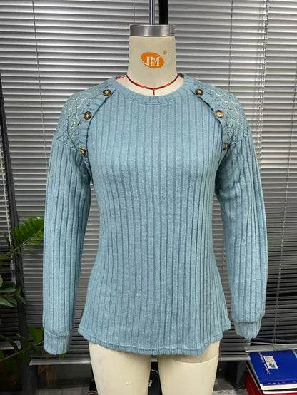 2025 New Autumn Women's Blouses Elegant Fashion Lace Hollow Out Patchwork Button Shirts Loose Casual Long Sleeve Pullover Tops