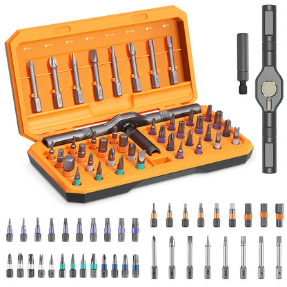Magnetic Screwdriver Set - 42-in-1 DIY Ratchet Multi-Bit Tool for Computers - ZOOMNSTORE
