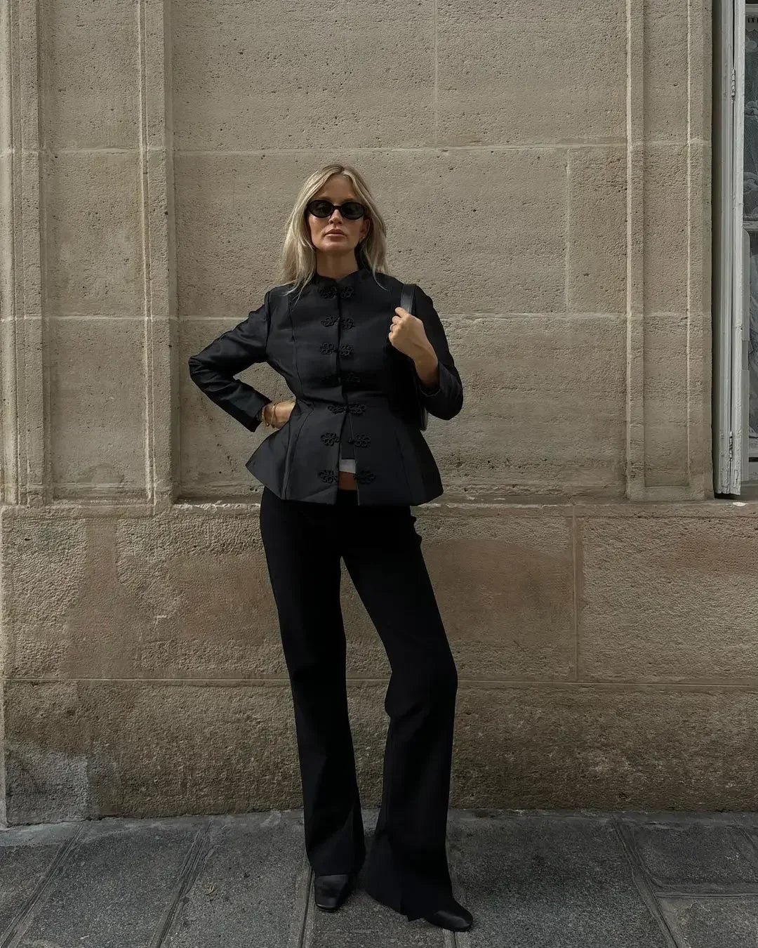 Elegant Satin Coat – Women's Satin Jacket With Cinched Waist & Button Closure