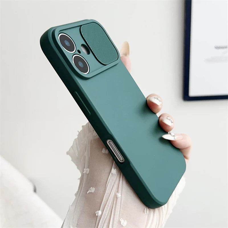 Soft Silicone Camera Lens Protection Case for iPhone 16 15 14 13 12 11 Pro Max - Shockproof Bumper Cover - ZOOMNSTORE