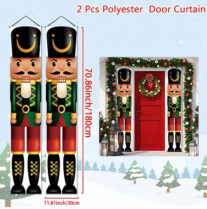 Christmas Door Banner - Festive Xmas Hanging Sign | Holiday Party Decoration 2025