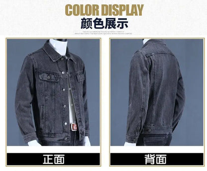 Autumn and Winter 2026 Retro Denim Jacket Men's Korean Slim Trend Handsome Multi-pocket Brand Man Luxury Tooling Jacket Men