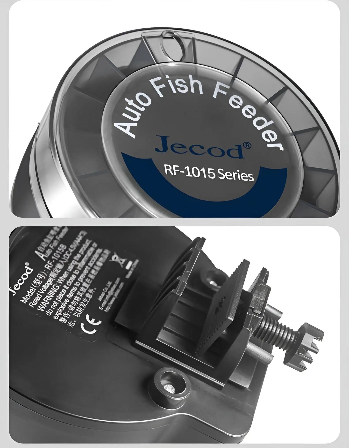 Automatic Fish Feeder｜Dual Moisture-Proof Bins｜100ml Capacity｜Precise Timing｜Anti-Jam Multi-Feed Compatible｜Easy to Clean