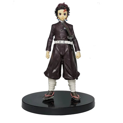 Anime Figure Demon Slayer Figures Kimetsu No Yaiba Doll Tanjiro Nezuko Zenitsu Figurine Inosuke Warrior Action Figure Model Toys