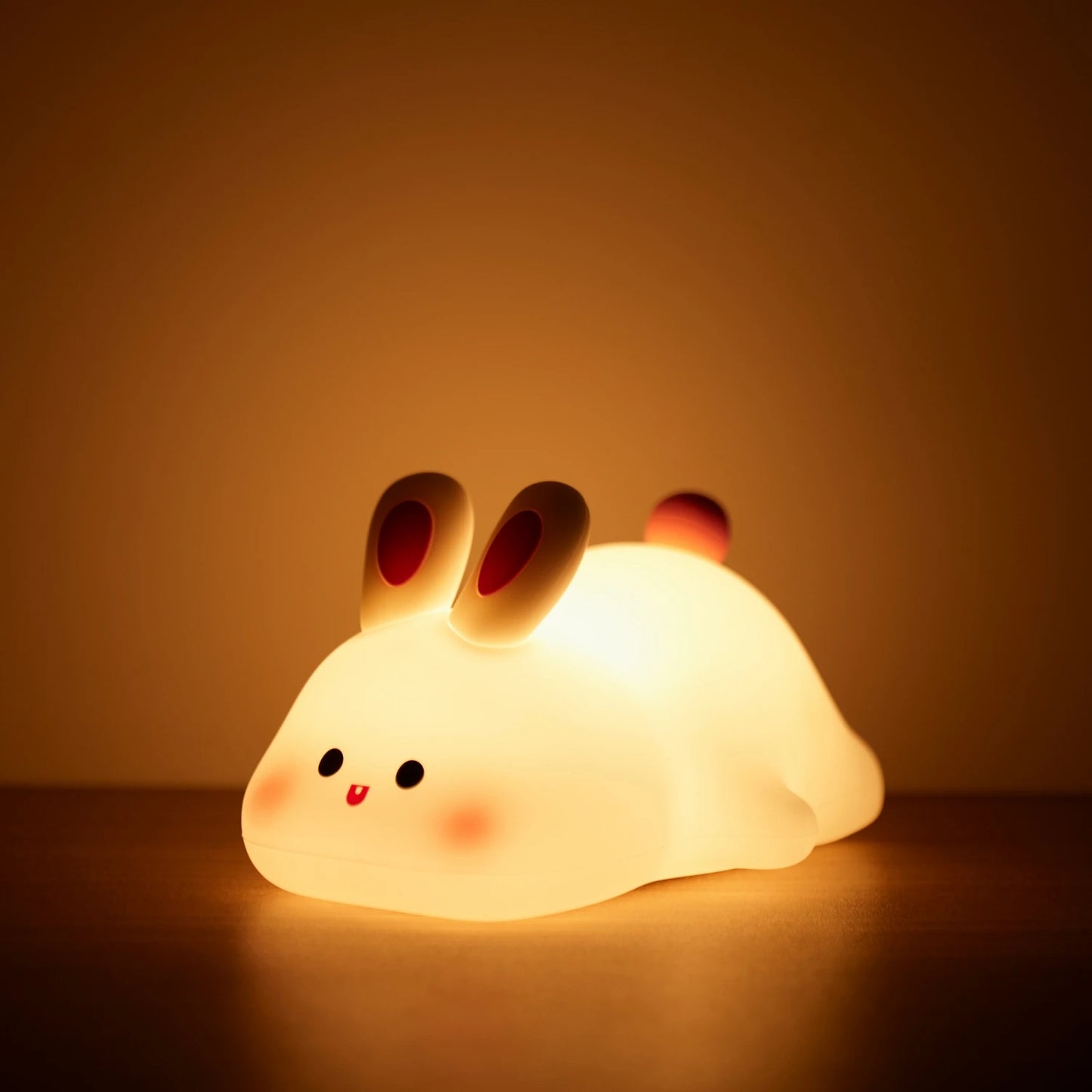 Silicone Night Light - Rechargeable Animal Night Lamp with Touch Sensor for Kids