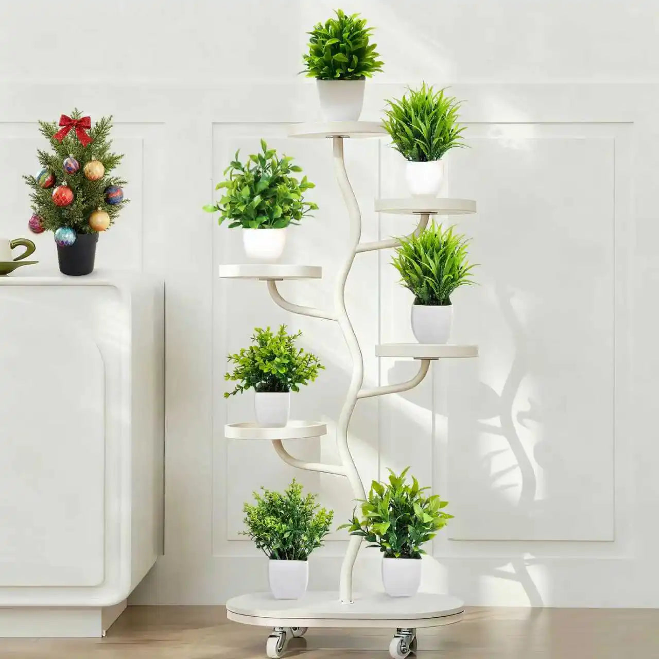 Artificial Christmas Tree - Green Potted DIY Home Decor for Weddings Birthdays and Xmas