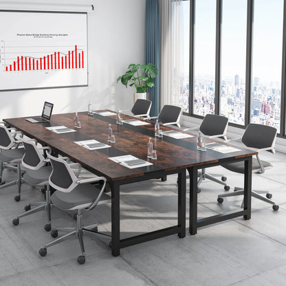 Large Office Desk | Modern Computer Desk - Spacious Writing Workstation for Home Office