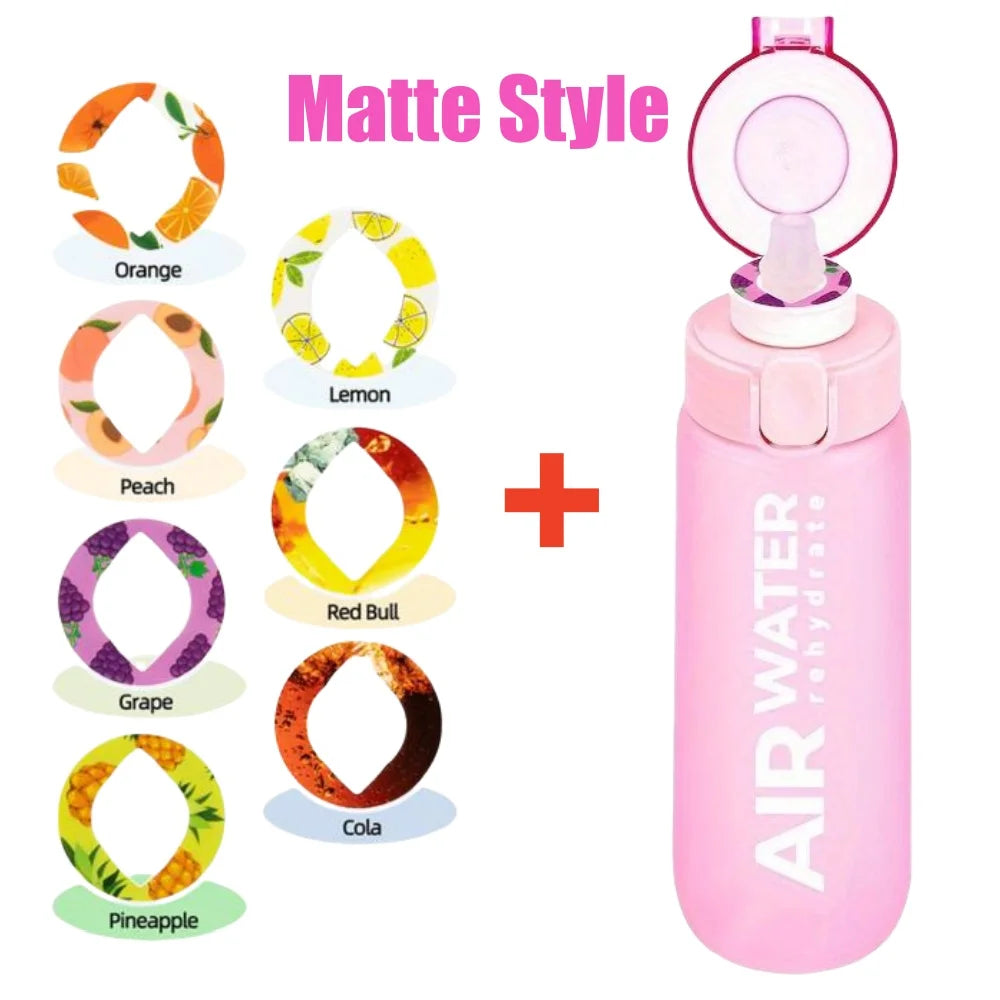 Fruit Flavor Water Bottle – BPA Free Sports Cup with 7 Fruit Pods, 750ml