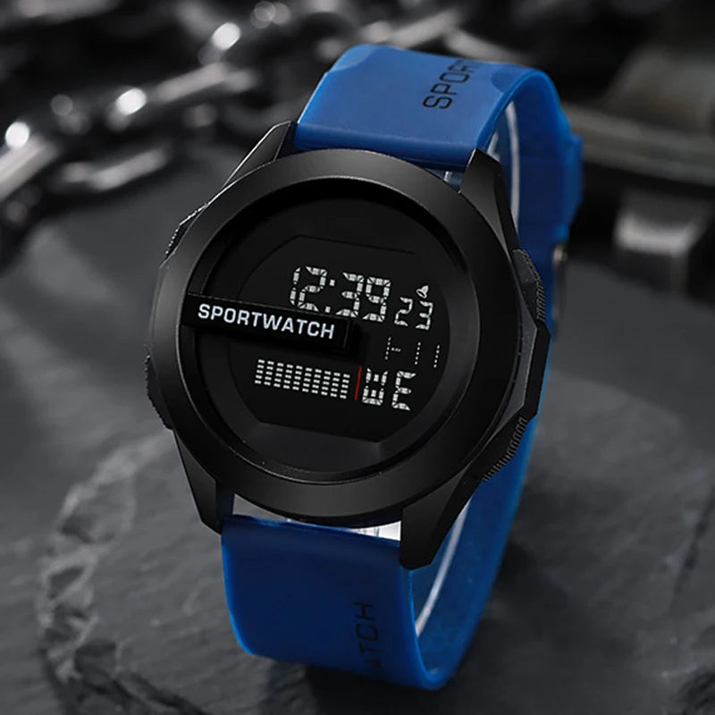 Military Digital Watch - Men's Sport Watch Waterproof LED Luminous Stopwatch