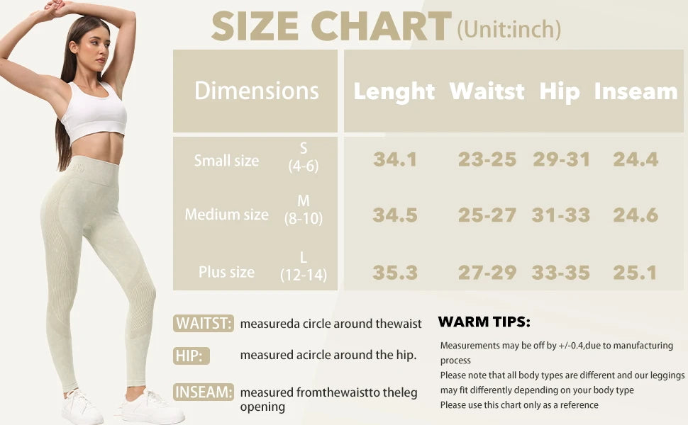 High Waisted Yoga Leggings - Seamless Butt Lifting Tummy Control Pants for Women