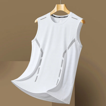 YJKVUR Sports Quick Dry Sleeveless T-Shirt for Men Summer Men Basketball Gym Clothing Breathable Lightweight Plus Size Tank Top