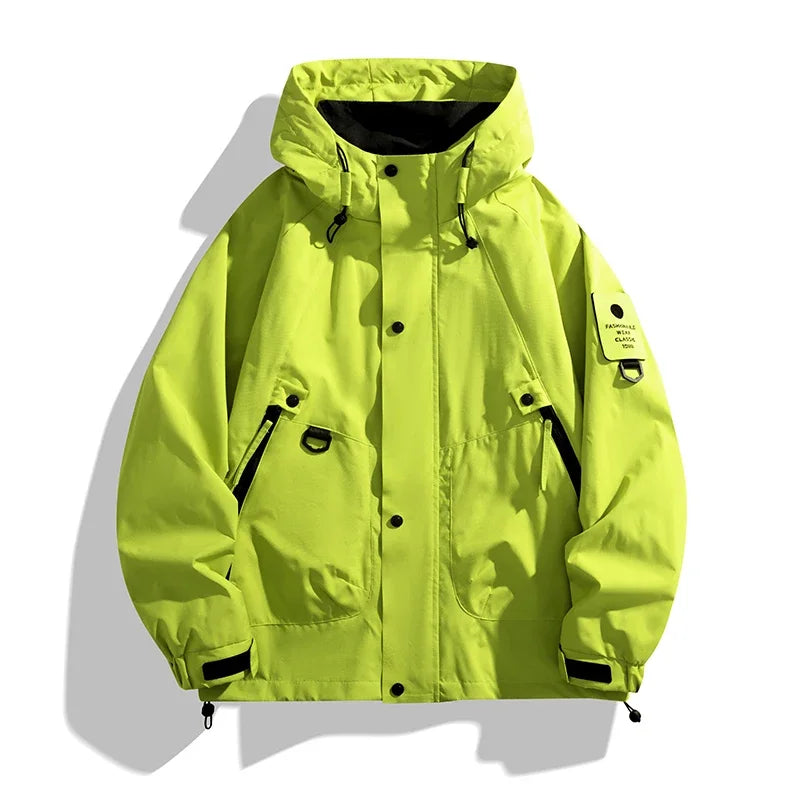 Men Women Waterproof Hiking Jacket Windproof Camping Windbreakers Oilproof Fishing Trekking Jacket Autumn Spring Sport Rain Coat