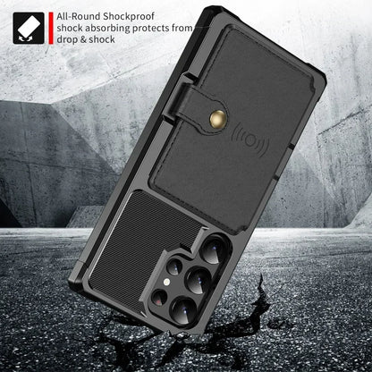Card Wallet Case for Samsung Galaxy S24 S23 FE S25 Plus S22 S21 S26 Ultra A17 A37 A56 A36 A55 A35 A15 A54 A34 A52S A05S A05 A16