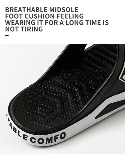 Summer Men's Slippers Fashion Indoor Bathroom Anti-slip Anti-odor Soft Sole Couple Sandals Comfort Outdoor Beach Flip Flops