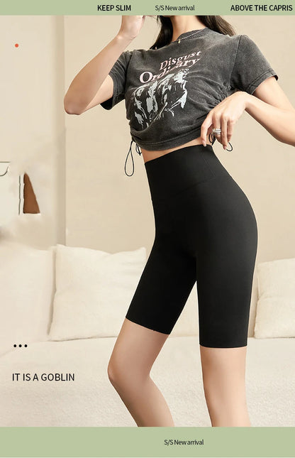 BIVIGAOS Summer Shark Biker Shorts Women High Waist Knee Short Leggings Bodybuilding Sexy Shorts Running Sports Cycling Shorts