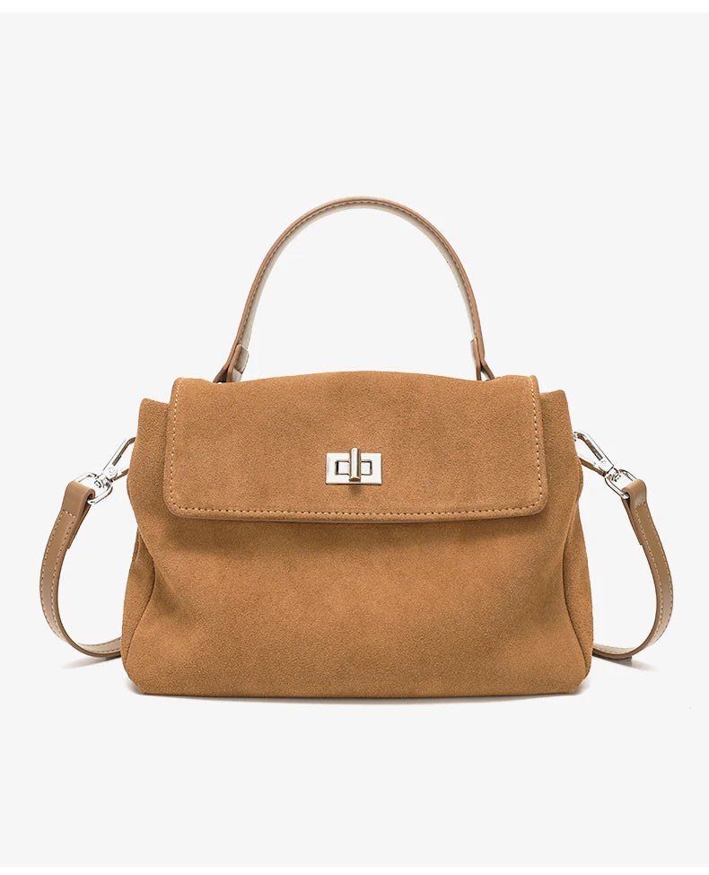 Genuine Leather Crossbody - Women's Soft Leather Messenger Bag With Zipper Closure