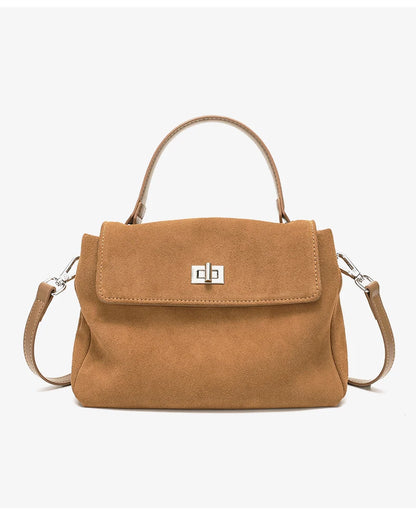 Genuine Leather Crossbody - Women's Soft Leather Messenger Bag With Zipper Closure