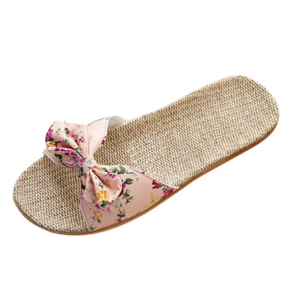 New Summer Ladies Slippers Outdoor Beach Sandals Bohemian Ethnic Style Handmade Espadrilles Platform Slippers Flip Flops Women