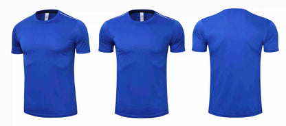 Men Women Quick Dry Short Sleeve Sport T Shirt Gym Jerseys Fitness Shirt Trainer Running T-Shirt Teenager Breathable Sportswears